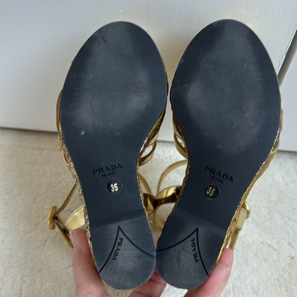 PRADA PLATFORM SANDALS,35 - Picture 7 of 9